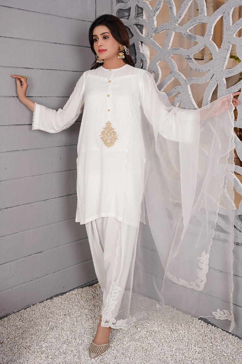 Raw Silk Suit 2pc