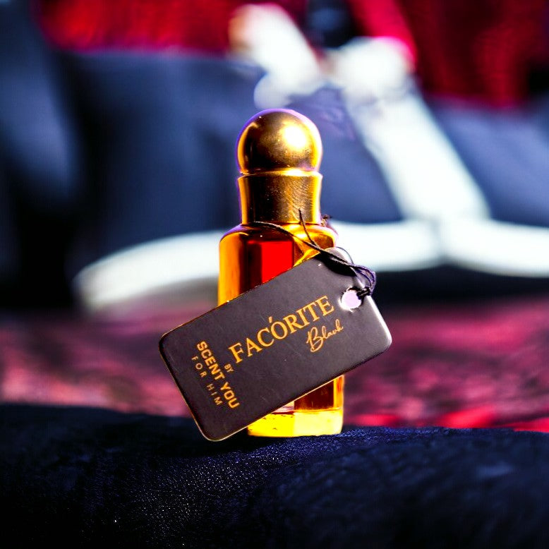 Facorite Black - Attar/Oil with Glass Stick - 12ml | Nearest Match to Tom Ford's Tuscan Leather Intense