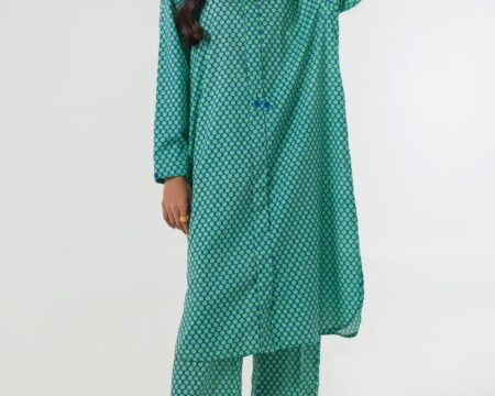 Stitched Basic Printed Shirt + Culotte