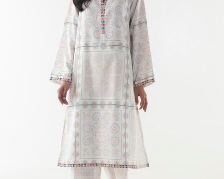 Stitched Basic Printed Shirt + Culotte