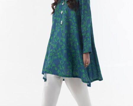 Stitched Boxy Printed Shirt