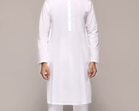 Off White S.O LATHA Unstitched Fabric
