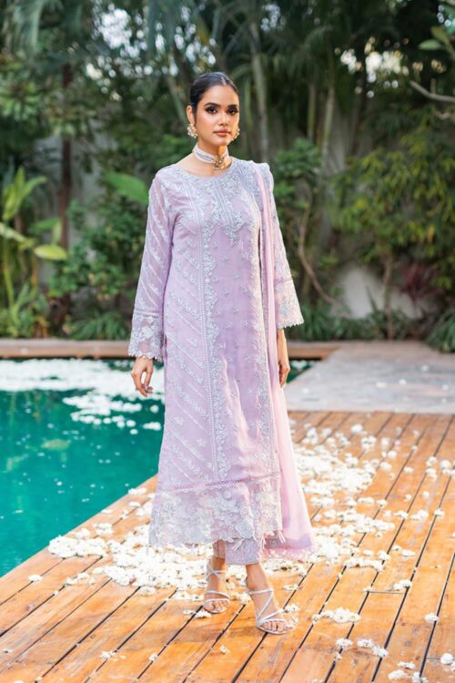 Azure Purple Formal Chiffon J-24