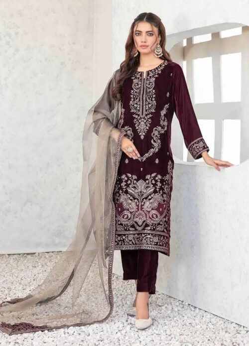 Tawakkal Plum Velvet WQ-24