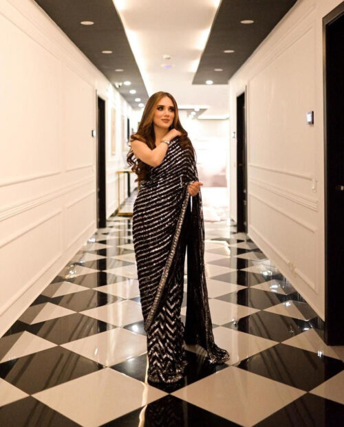 BA Black Saree J-24