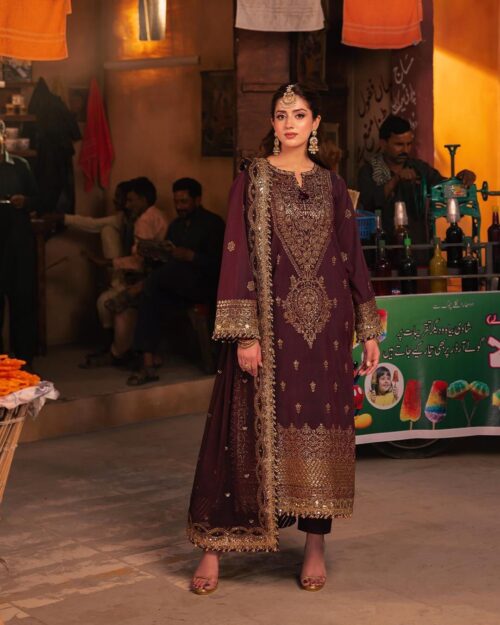 Asim Jofa Maroon Formal J-24