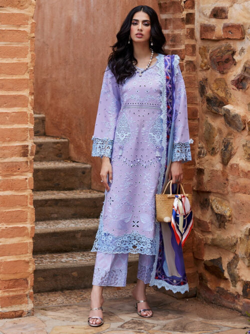 Mushq Purple Lawn New HJ-24