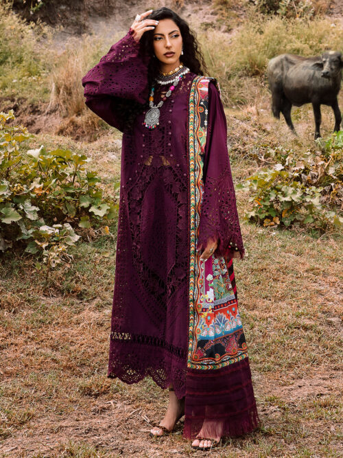Bin Ilyas Maroon Lawn WQ-24