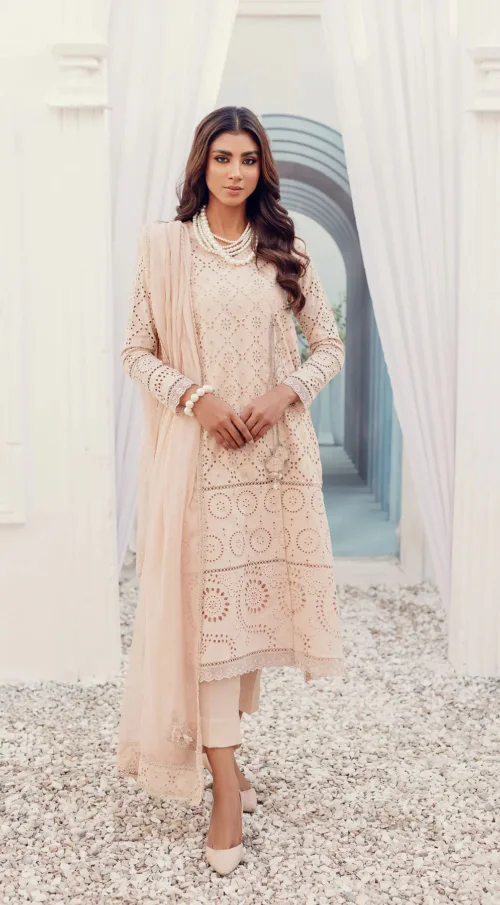 Sabeen Abbas Off White Lawn J-24