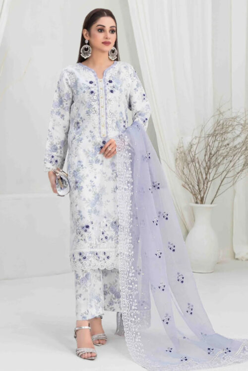 Tawakkal White Purple Formal WQ-24