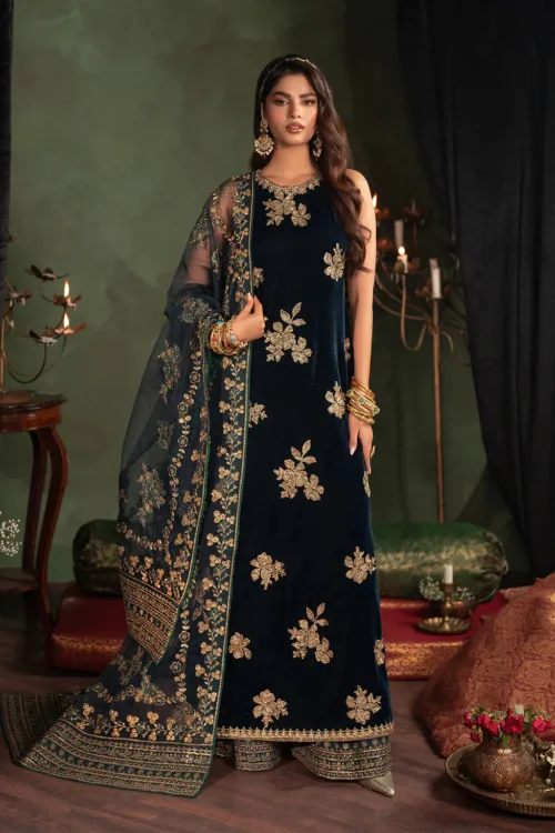 Iznik Zinc Blue Velvet HR-24