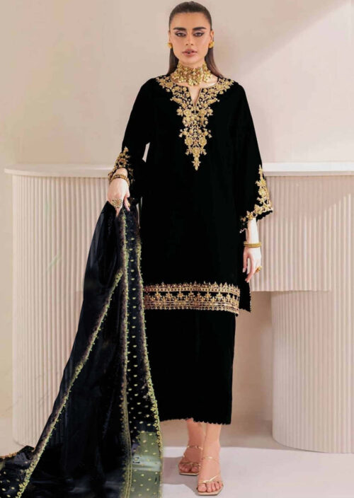 Baroque Black Velvet HJ-24