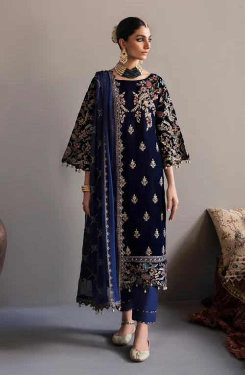 Eman Adeel Blue Velvet WQ-24