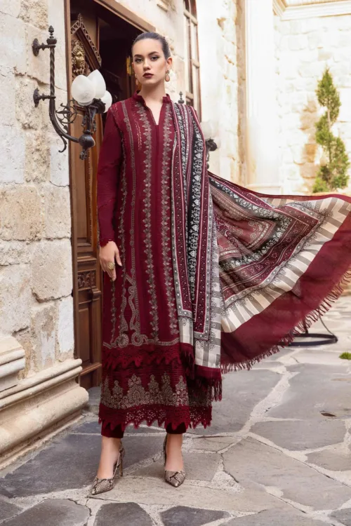Maria B Maroon Lawn JT-24