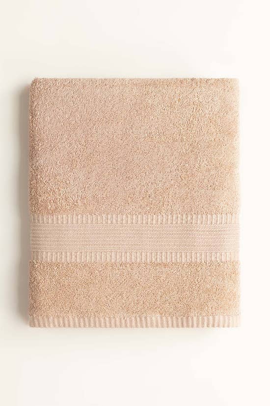 blush dyed bath towel 1