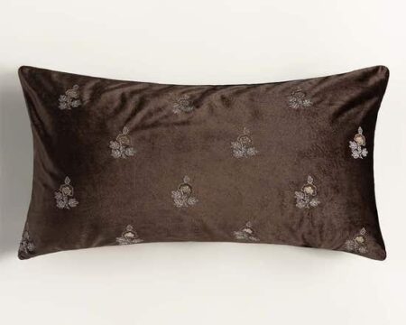 Classic B Velvet Embroidered Deck Cushion Cover
