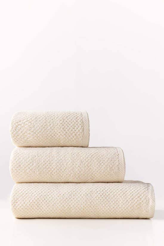 cream combed towel plain 1 8