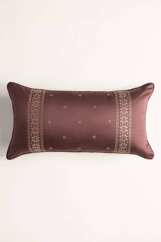 dark brown t 400 embroidery deck cushion cover 1