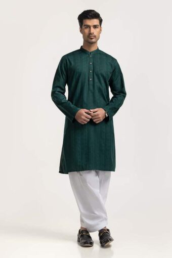dark green basic kurta kr pln24 024 1