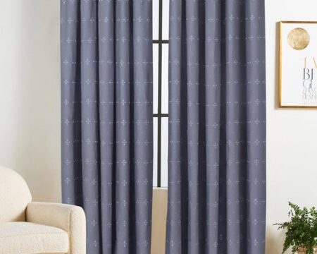 Dots Embroidered Curtain
