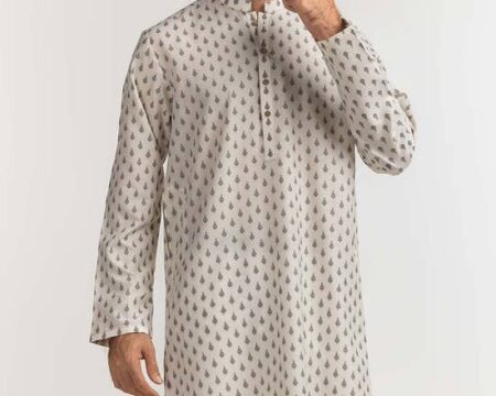 Egg White Styling Kurta KR-STY24-028