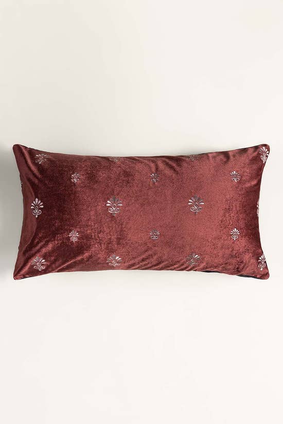 essential velvet embroidered deck cushion cover 1