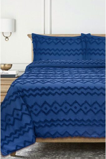 indigo tufted quilt cover 1