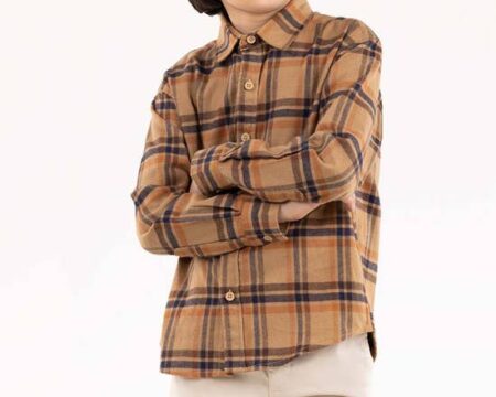 Junior Boy Khaki Casual Shirt 224-317-009