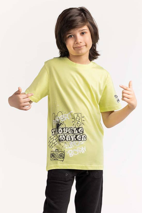 junior boys yellow t shirt 231 313 044 5