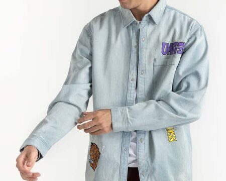 Light Blue Overshirt 224-117-010