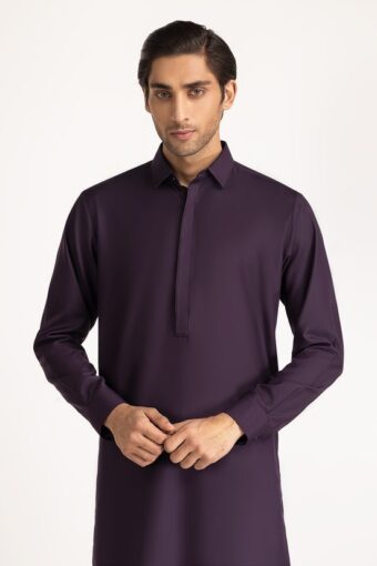 men basic suits purple blended shirt collar regular fit president sk psd24 032 half front