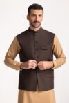 men-ethnic-waist-coat-color-choc-brown-blended-band-collar-regular-fit-wc-pd24-034-half-front