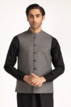 men-styling-waist-coat-grey-blended-band-collar-regular-fit-ideas-man-wc-pd24-043-half-front