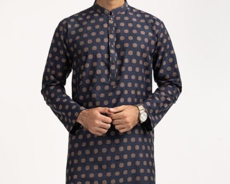 Navy Blue Styling Kurta KR-PLN24-027