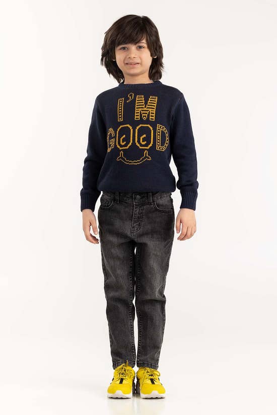 navy knit sweater 224 511 021 3