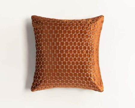 Octa Velvet Embroidered Cushion Cover