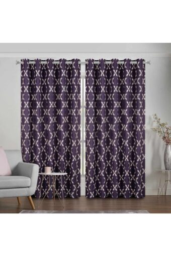 orchid printed curtain 1