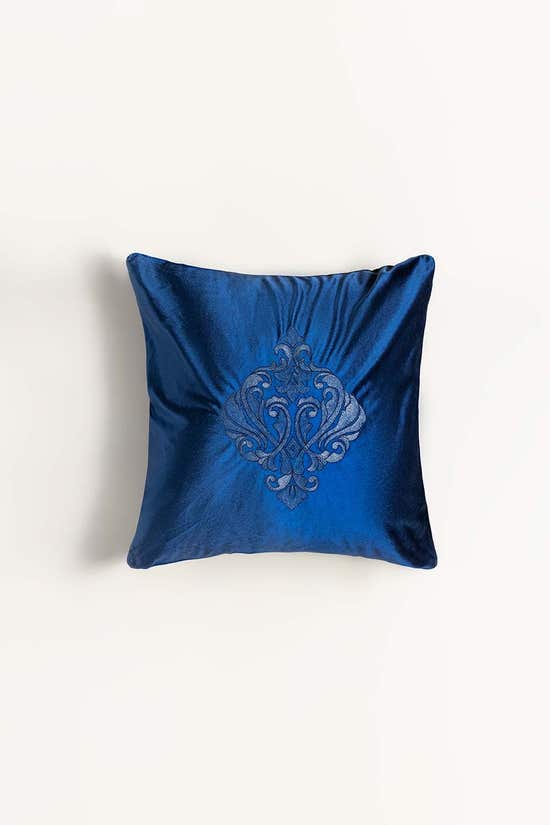 ornate velvet embroidered cushion cover 1