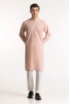 Pastel Peach Embroidered Kurta KR-EMB24-027