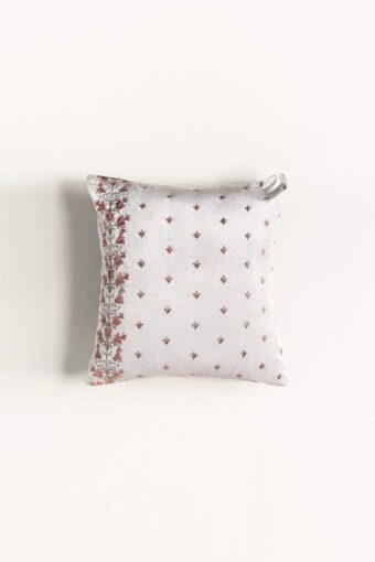 petals b velvet embroidered cushion cover 1