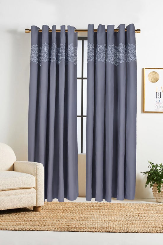 silver grey embroidered curtain 1