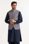 Slate Grey Basic Waist Coat WC-PD23-011