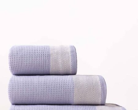 Steel Blue Waffle Towel