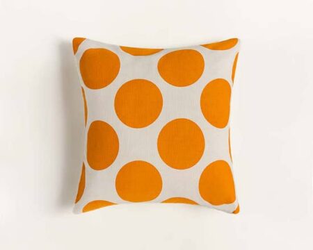 Tangerine Screen Printed Cushion Cover