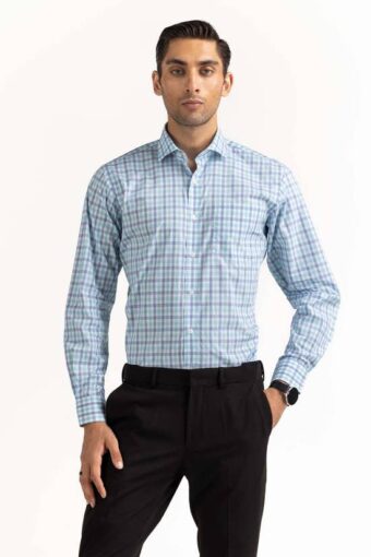 white blue yarn dyed formal shirt mn fs yd23 007 5