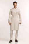White Gold Basic Kurta KR-PLN24-019