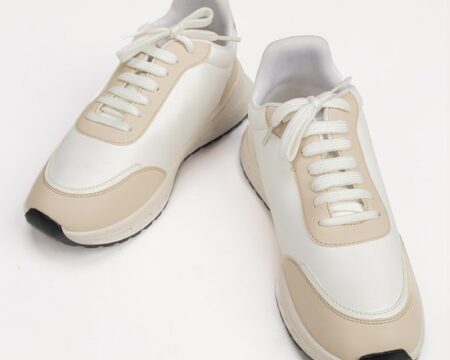 Women Beige White Jogger IWW-JGR24-003