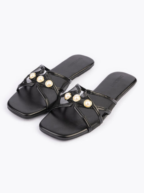 Pearl Embellished Flats