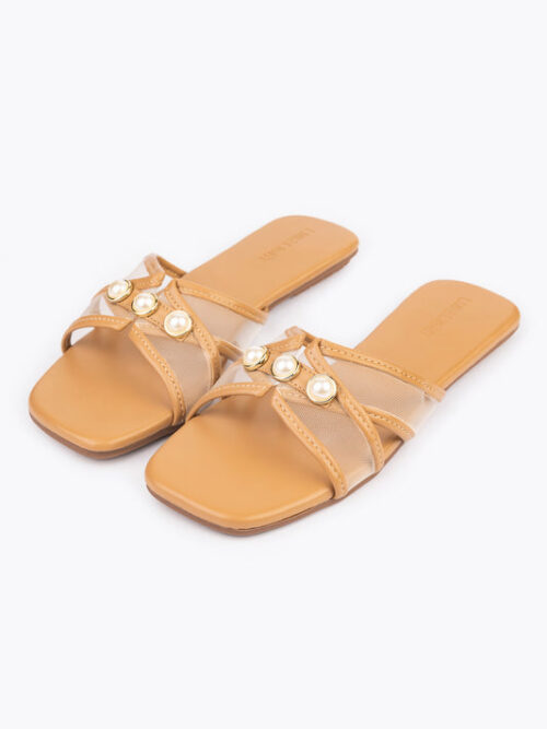 Pearl Embellished Flats