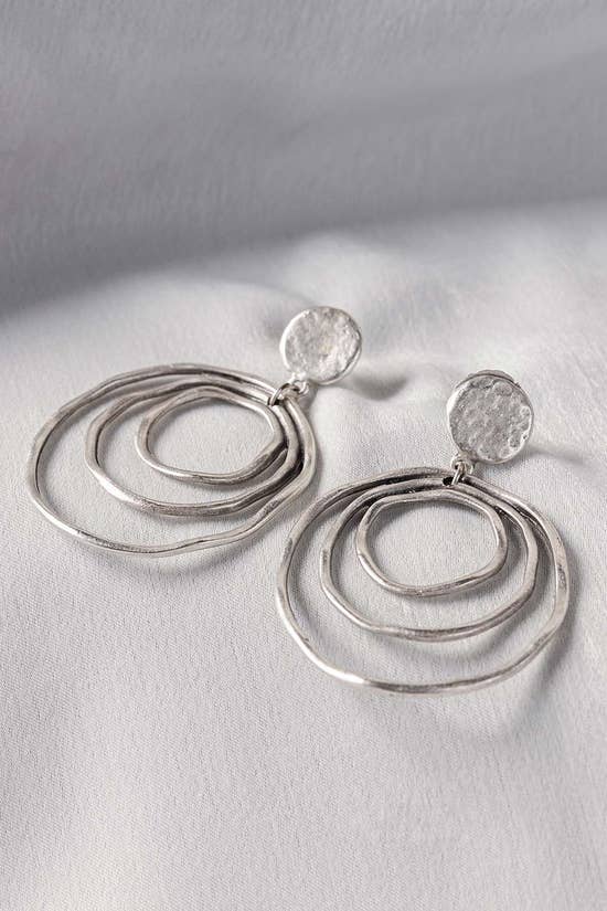 abstract silver earrings ifa er 032 10